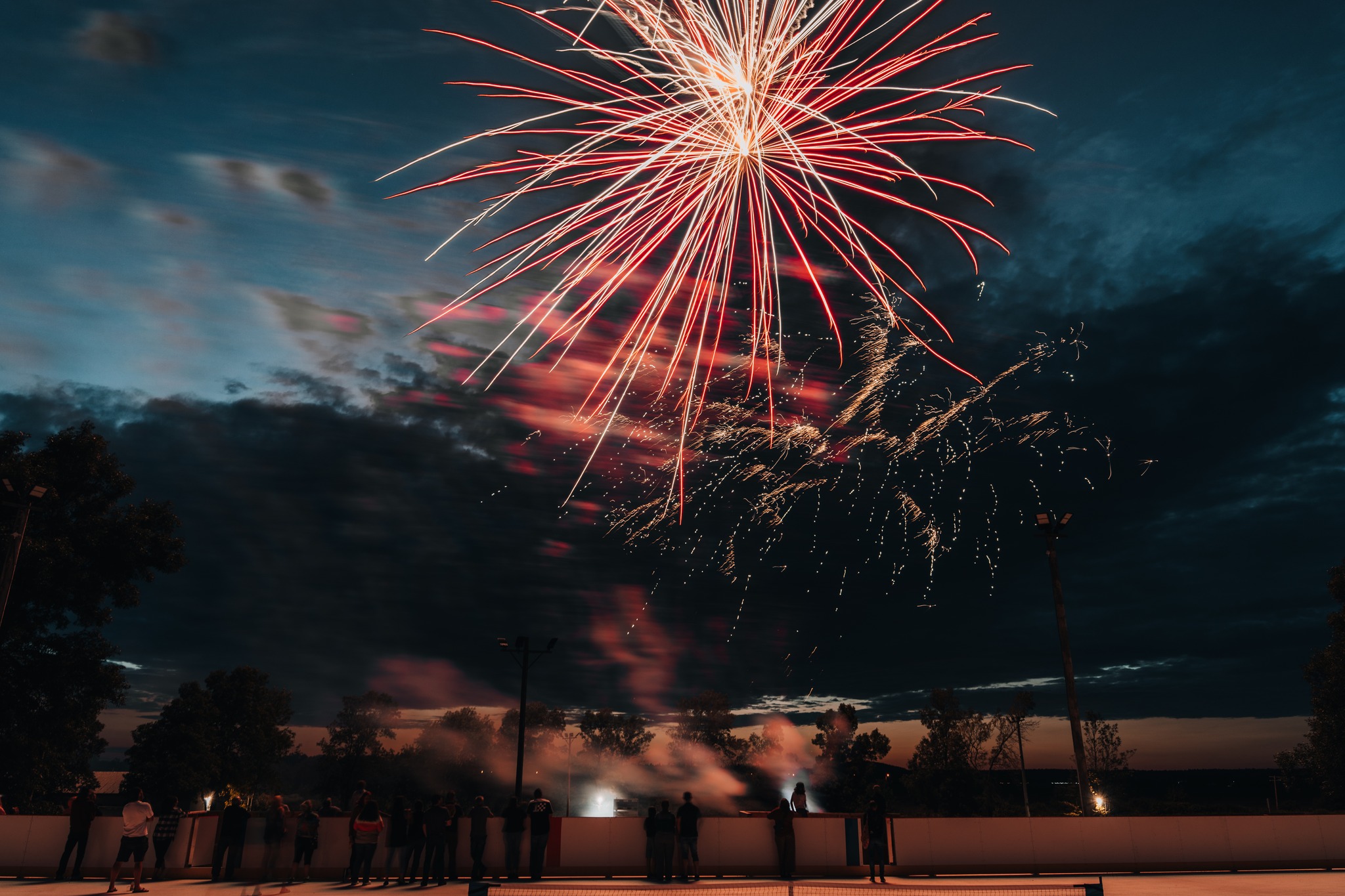 Feux d'artifice au festival Héritage